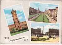 (2800) AK Berlin, Rathaus, Farnkfurter Tor u.a., 60iger